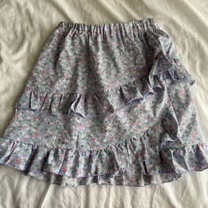 Floral preppy ditsy skirt